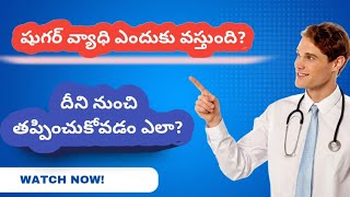 షుగర్ వ్యాధి ఎలా వస్తుంది? కారణాలు \u0026 నివారించుకునే చిట్కాలు | Diabetes Prevention Tips\