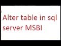 Alter table in sql server 2012-vlr training