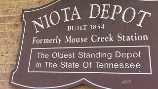 The OLDEST RAILROAD DEPOT in TN BUILT in 1854 Niota TN Tour!!