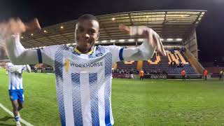 Post Match | Pitchside Celebrations After The Swindon Win