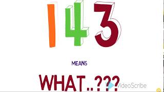 143 means what..???