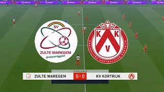 Zulte Waregem vs Kortrijk | Belgian Pro League 2020 | Fifa 21