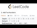 LeetCode Add Two Numbers Solution Explained - Java