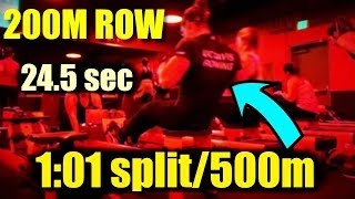 My 200m Row Technique (1:01 split/500m) | ANALYSIS