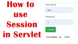 How to use Session in Servlet