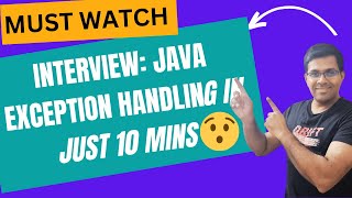 🔥 [NEW] 2026 Java Exception Handling in 10 Mins: Stop Crashing Your Scripts