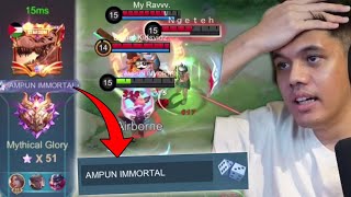 TOLONGGGG!! Detik-Detik Gw Kena Mental Gara2 Main Di Mythic Immortal!! - Mobile Legends