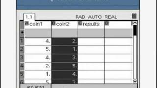 TI-Nspire Mini-Tutorial: Probability Simulation with Two Dice