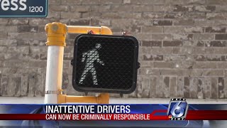 New law aims to punish distracted drivers who hurt pedestrians