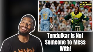 AMERICAN REACTS TO Don't Mess With The God of Cricket || 5 Epic Revenge Moments of Sachin ||