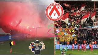 PYROS AND ULTRAS CLASH ⚔️ IN BELGIUM DERBY l KV Kortrijk – Zulte Waregem (5-0) I Jupiler Pro League