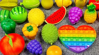 Oddly Satisfying Video-How to Cutting New Wooden Fruits and Vegetables ASMR - Cutting Plastic fruits