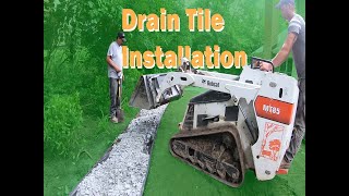 Complete installation of an open grade French drain