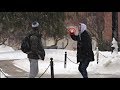 Starting Snowball Fights with Strangers