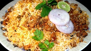 Mutton Keema Biryani Recipe (మటన్ కీమా బిర్యానీ)