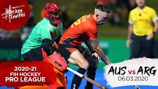 Replay: 2020-21 FIH Hockey Pro League: Australia vs Argentina, Game 1