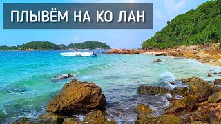 Плывём на Ко Лан. Пляж на острове. Пирс. Выходной / Sailing to Koh Lan. Beach on the island #таиланд