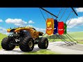 MONSTER TRUCKS VS 4 COLOR LIGHTNING MCQUEEN ESCAPE MISSION STORY