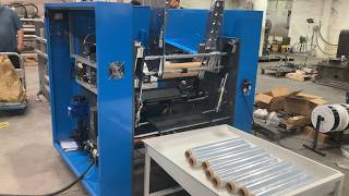New Fully Automatic Stretch Film Rewinding Machine | Stable Test Run & Higher Efficiency