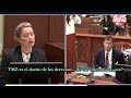 el momento en que amber heard perdiÓ contra el interrogatorio de camille vasquez