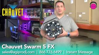 CHAUVET Swarm 5 FX 3-in-1 LED Moonflower, RG Laser \u0026 Strobe Light | agiprodj