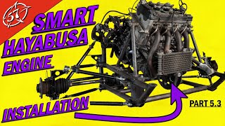Smart Hayabusa, part 5.3: main shaft fab, reverse testing and engine installation!!!!!!!