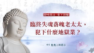 龍德上師：臨終失魂落魄老太太，犯下什麼地獄業？