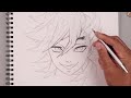 how to draw doma demon slayer