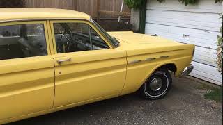 Mike’s amazing yellow classic car