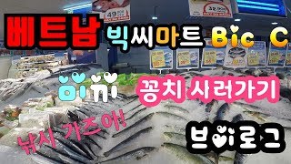 [알콜러브TV]베트남 하이퐁 빅씨마트 미끼용 꽁치사러가기 브이로그Việt Nam Hải Phòng Bancao Big C-Mart Saury Shop