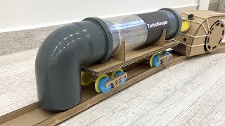 DIY train turbo sauger for cleaning rails