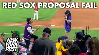 Man’s proposal at baseball game goes horribly wrong in cringeworthy scene | New York Post