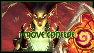 Hearthstone: 1 move concede (jade druid)