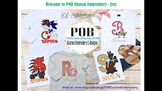 POB Custom Embroidery on Etsy - Welcome!