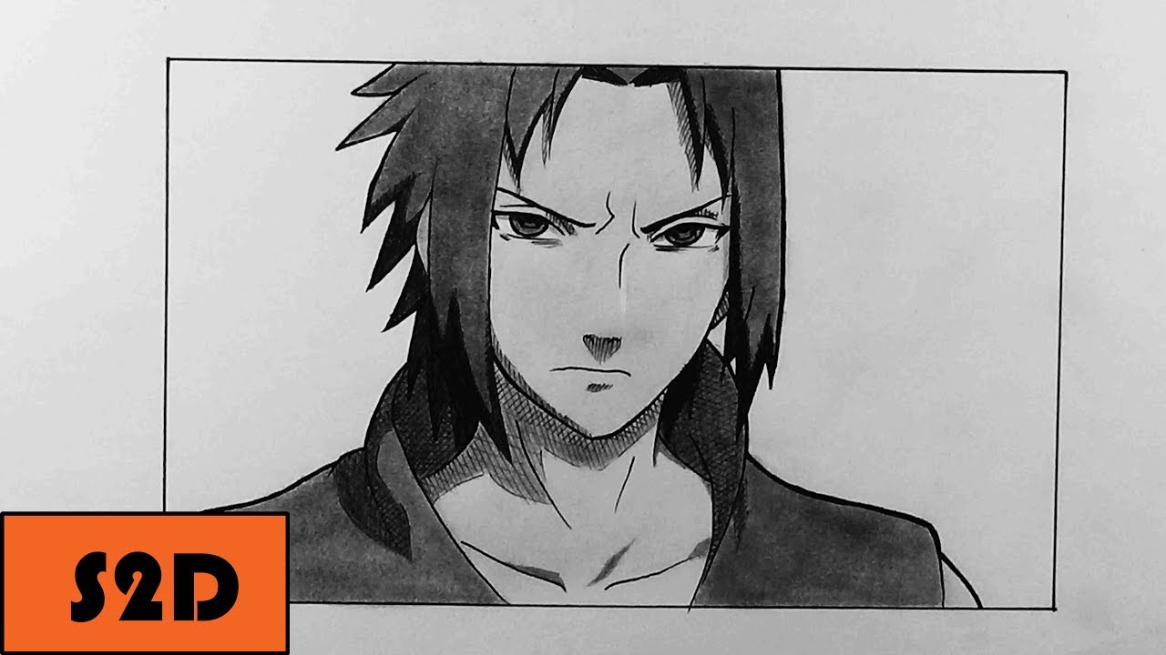 How To Draw Sasuke Uchiha | Pencil - YouTube