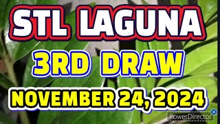 STL LAGUNA RESULT TODAY 3RD DRAW NOVEMBER 24, 2024  8PM | SUNDAY