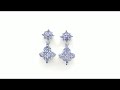 johareez 2.48ctw genuine tanzanite .925 sterling silver earrings