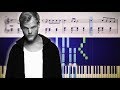 Avicii - SOS ft. Aloe Blacc - Piano Tutorial + SHEETS