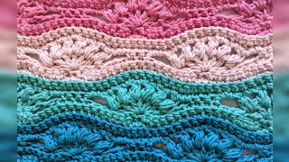 Crochet With Me This Colorfull Ripple Stitch