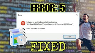 #Setup was unable to create the directory | #Software installation Failed | #Fixed 🔥🔥🔥