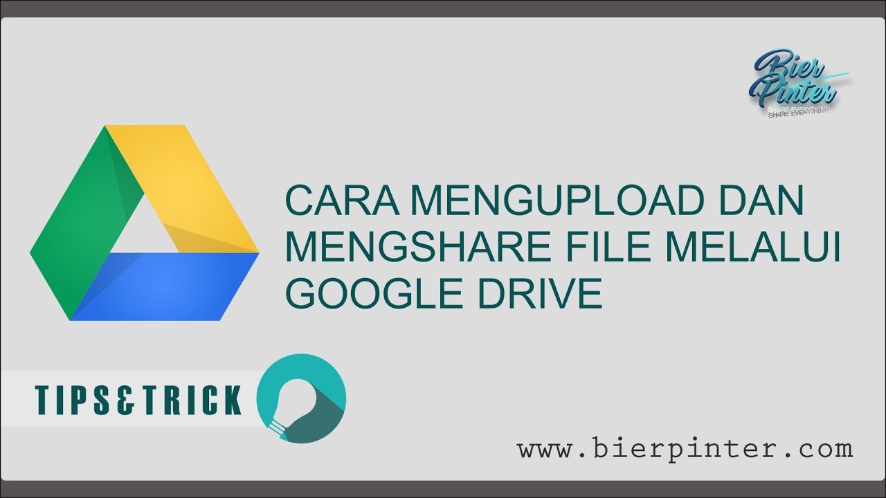 Cara Mengupload Dan Mengshare File Melalui Google Drive - YouTube