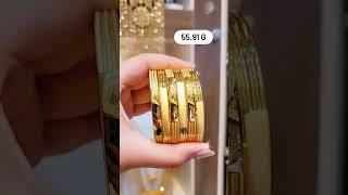 22k Gold Bangle Set with Weight