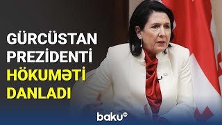 Gürcüstan Prezidenti hökuməti danladı