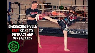 Kickboxing Drills - How to use Fast Kicks to Distract and Off-Balance with Mick Crossland