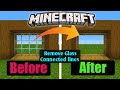 clear and connected glass for mcpe 1.19 | how to remove glass connected lines in Minecraft PE 1.19