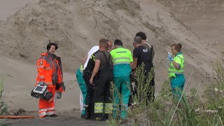 [29.07.'17] Motorcrosser gewond na val in zandbulten Tuskendammen Rinsumageast