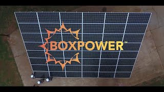 Installing a BoxPower Solar Container in Less Than a Day