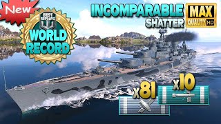 Battleship  Incomparable: Serious new world record - World of Warships