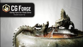 Houdini | Using Pyro for Water Simulations | CG Forge Quick Tip