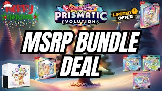 Prismatic Evolutions MSRP BUNDLE DEAL! Pokémon Christmas Day Miracle!